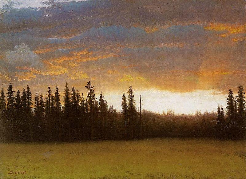 Albert Bierstadt California Sunset oil painting picture